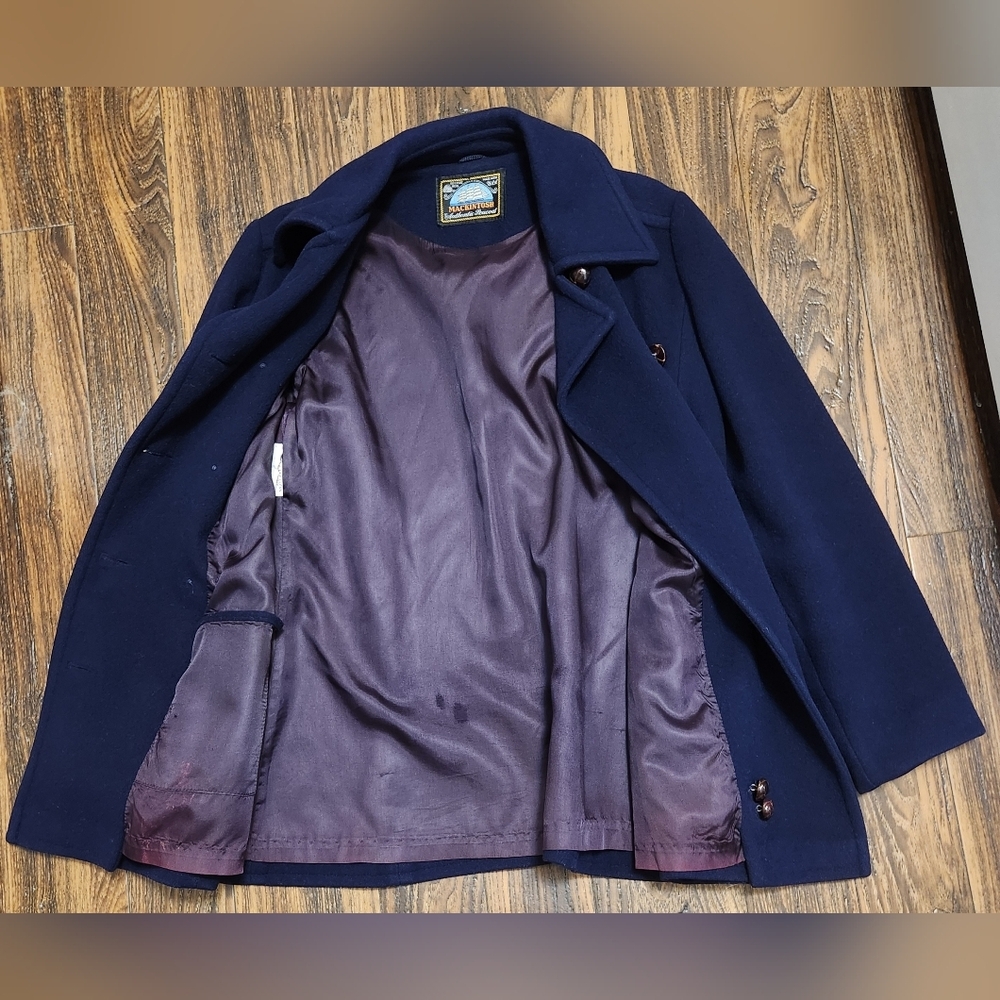 Mackintosh Wool Navy Pea Coat Sz 10 Save 15%! - Picture 10 of 16